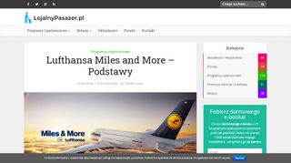 
                            12. Lufthansa Miles and More - Podstawy - Lojalny Pasazer