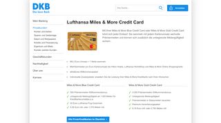 
                            7. Lufthansa Miles & More Credit Card | DKB AG