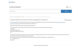 
                            5. Lufthansa Miles & More-Kreditkarte: Welche Zugangsdaten benötige ...