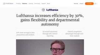 
                            13. Lufthansa saves 30% time, gains decision flexibility - Tableau