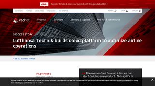
                            7. Lufthansa Technik builds cloud platform to optimize airline operations