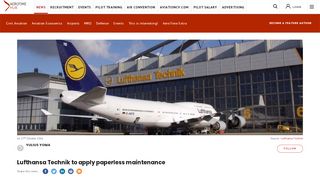 
                            7. Lufthansa Technik to apply paperless maintenance - AeroTime