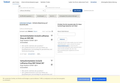 
                            13. Lufthansa Worldshop Jobs - Februar 2019 | Indeed.com