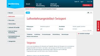 
                            10. Luftverkehrsangestellte/r Swissport - berufsberatung.ch