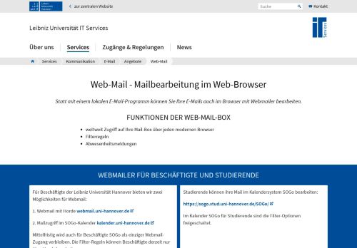 
                            11. LUIS - Hinweise zur Nutzung von Web-Mail