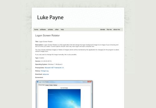 
                            12. Luke Payne Software » Logon Screen Rotator