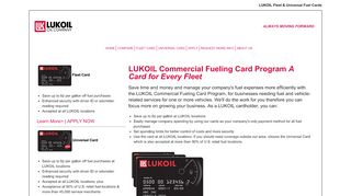 
                            5. LUKOIL Commercial Fueling Card Program - Business Fleet Cards