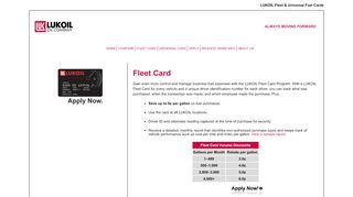 
                            4. LUKOIL Fleet Card Program - Manage Business Fuel Expenses