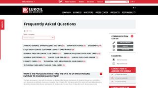 
                            10. LUKOIL - Frequently Asked Questions