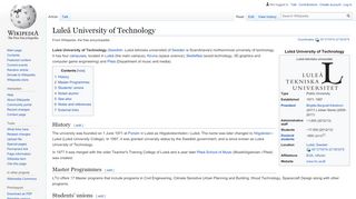 
                            2. Luleå University of Technology - Wikipedia