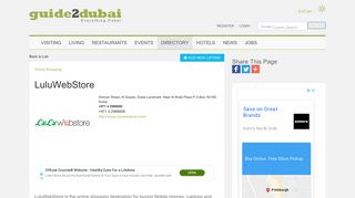 
                            6. LuluWebStore Online Shopping Dubai