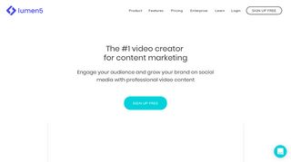 
                            2. Lumen5 - Video Creation Platform for Business