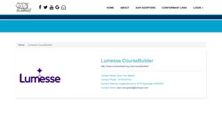 
                            9. Lumesse CourseBuilder - xAPI Adopter Registry