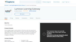 
                            12. Lumesse Learning Gateway Reviews and Pricing - 2019 - Capterra