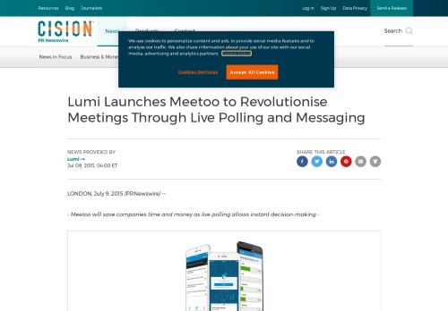 
                            9. Lumi Launches Meetoo to Revolutionise Meetings Through Live ...