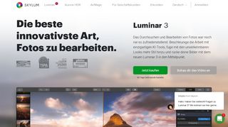 
                            1. Luminar - Das Beste Bildbearbeitungsprogramm für Mac & PC | Skylum