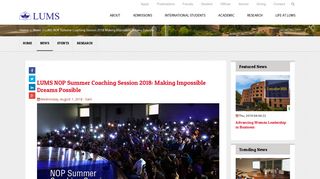 
                            10. LUMS NOP Summer Coaching Session 2018: Making ...