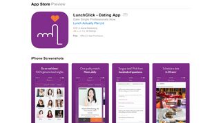 
                            11. LunchClick - Dating App on the App Store - iTunes - Apple