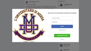 
                            5. L'universitario di merda - Facebook