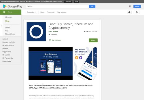 
                            3. Luno: Beli Bitcoin, Ethereum & Cryptocurrency - Aplikasi di Google Play