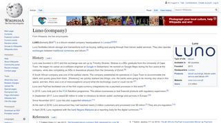 
                            7. Luno (company) - Wikipedia