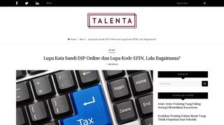 
                            11. Lupa Kata Sandi DJP Online dan Lupa Kode EFIN, Lalu Bagaimana ...