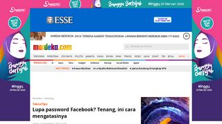 
                            11. Lupa password Facebook? Tenang, ini cara mengatasinya ...