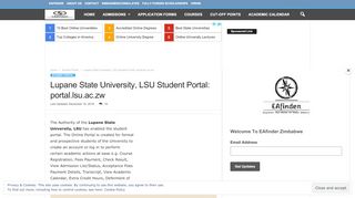 
                            5. Lupane State University, LSU Student Portal: portal.lsu.ac.zw - Explore ...