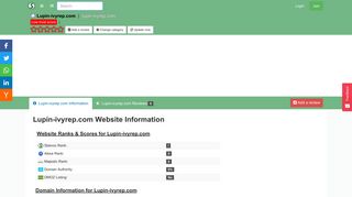 
                            5. Lupin-ivyrep.com Website Information - statvoo.com