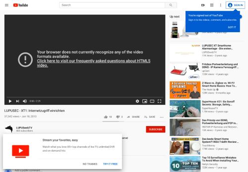 
                            5. LUPUSEC - XT1: Internetzugriff einrichten - YouTube