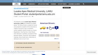 
                            5. Lusaka Apex Medical University, LAMU Student Portal: studentportal ...