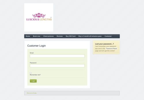 
                            5. Luscious lengths - Customer Login - Ovatu