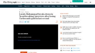 
                            9. Lutalo Muhammad breaks down in 'heartbreaking' interview after ...