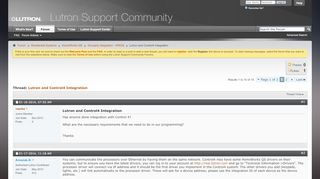 
                            7. Lutron and Control4 Integration - Lutron Support Community