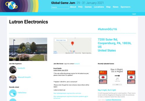 
                            13. Lutron Electronics | Global Game Jam®
