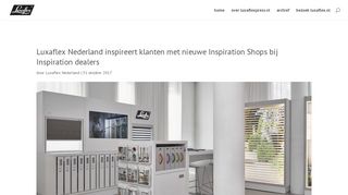 
                            9. Luxaflex Nederland inspireert klanten met nieuwe Inspiration Shops ...