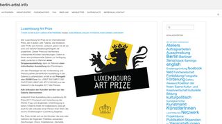 
                            13. Luxembourg Art Prize | berlin-artist.info