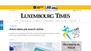 
                            7. Luxembourg Times - Archives - Adem takes job search online