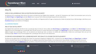 
                            6. Luxemburger Wort - Kundenbereich - Login - Wort.lu