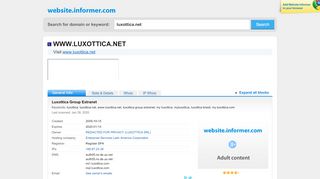 
                            13. luxottica.net at WI. Luxottica Group Extranet - Website Informer