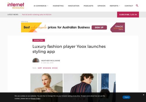 
                            11. Luxury fashion player Yoox launches styling app - Internet Retailing