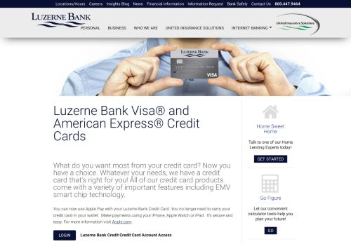 
                            11. Luzerne Bank Visa® and American Express® Credit Cards  ...