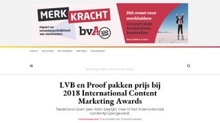 
                            12. LVB en Proof pakken prijs bij 2018 International Content Marketing ...