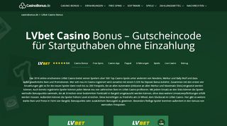 
                            7. LVbet Casino Bonus » 9 Codes & Gutschein ohne Einzahlung