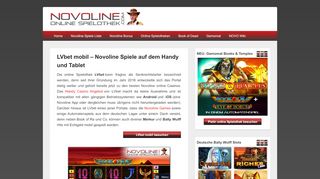 
                            12. LVbet mobil - Novoline Spiele auf dem Handy und Tablet