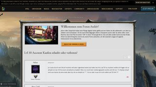 
                            7. Lvl 30 Account Kaufen erlaubt oder verboten? - League of Legends ...