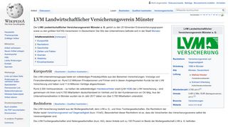 
                            11. LVM Landwirtschaftlicher Versicherungsverein Münster – Wikipedia