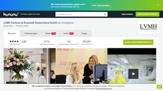 
                            11. LVMH Parfums & Kosmetik Deutschland als Arbeitgeber: Gehalt ...