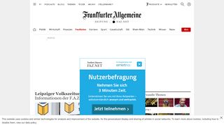 
                            10. LVZ aktuell: Nachrichten zur Leipziger Volkszeitung - FAZ