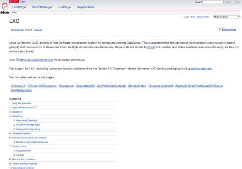 
                            10. LXC - Debian Wiki